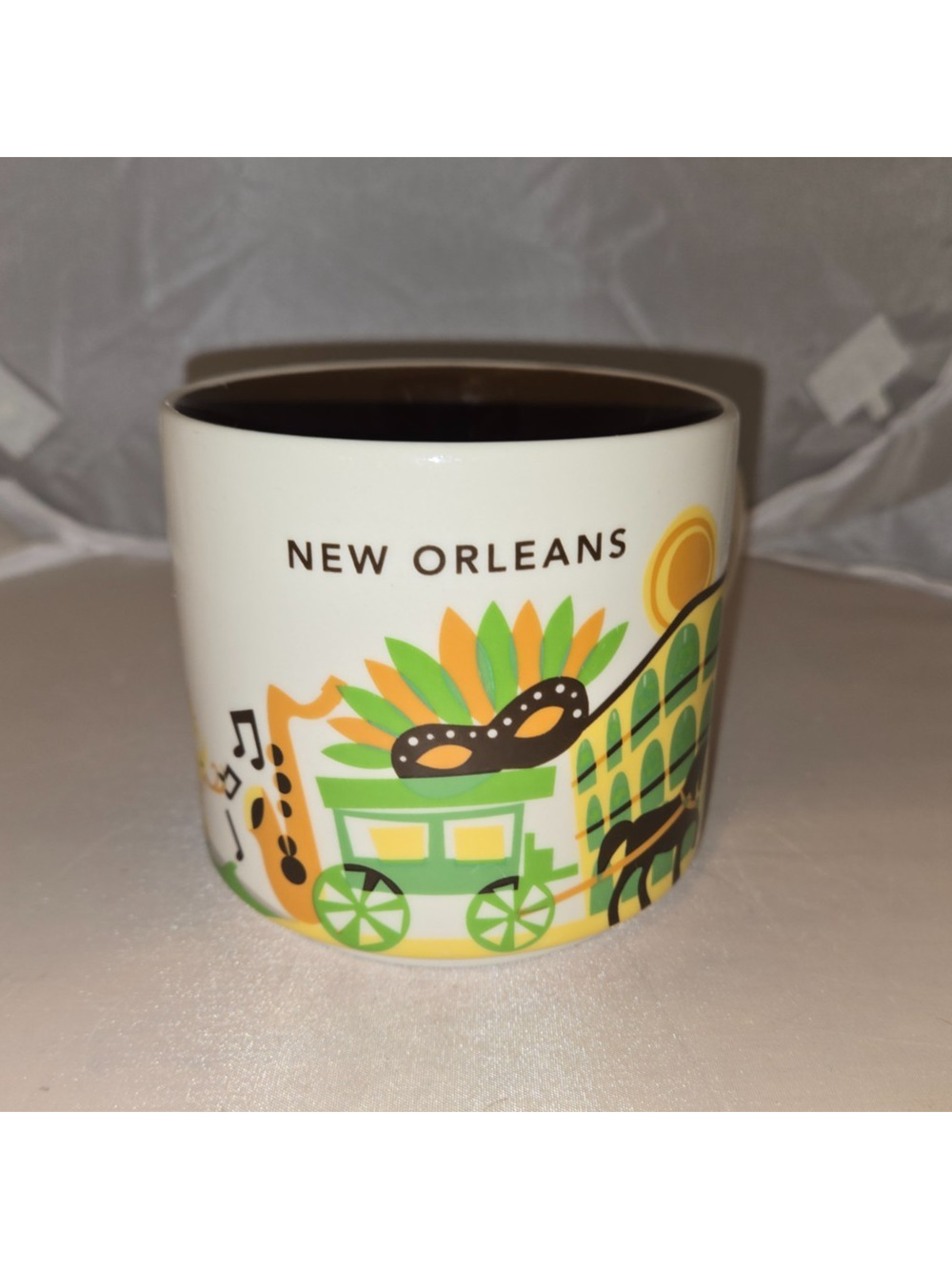 Starbucks You Are Here New Orleans Ceramic Mug White/Multicolor 2014